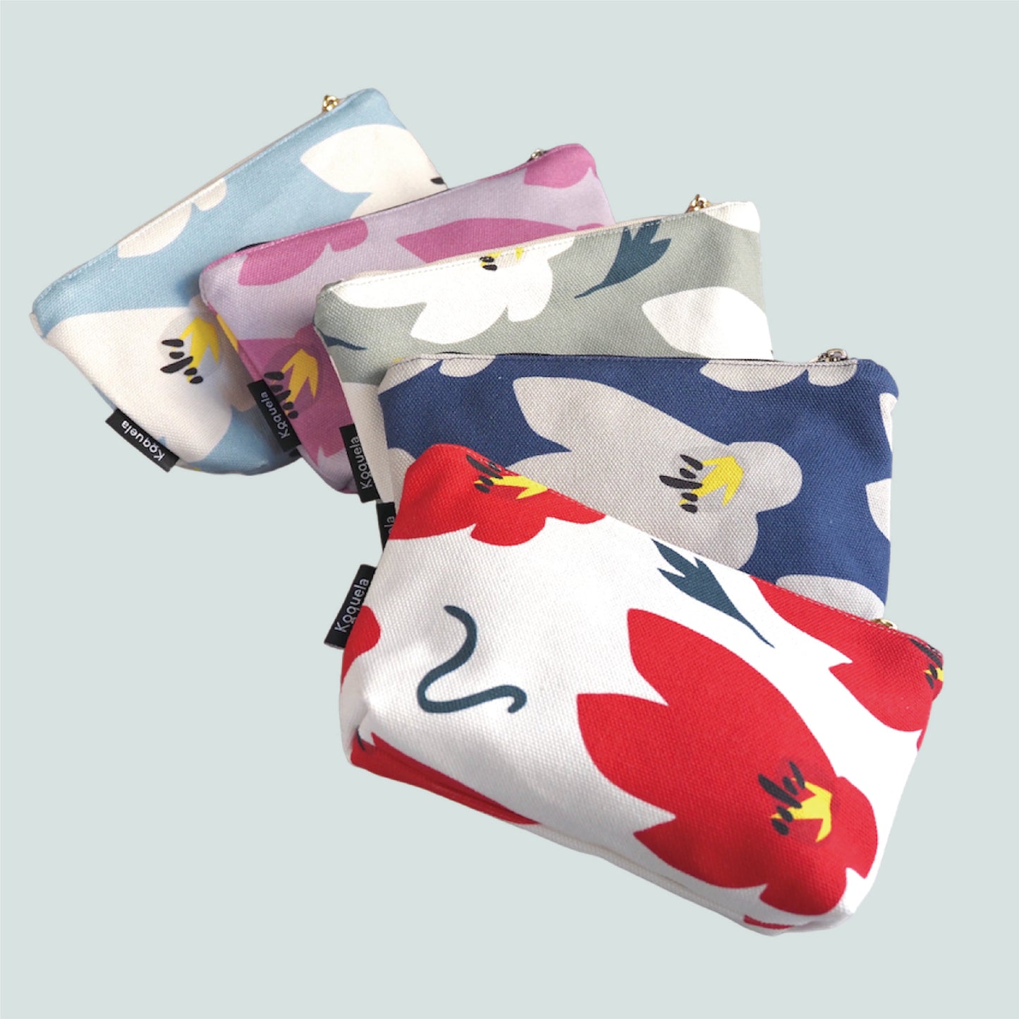 帆布ポーチ(L)〈桜崩し Sakura-Kuzushi〉