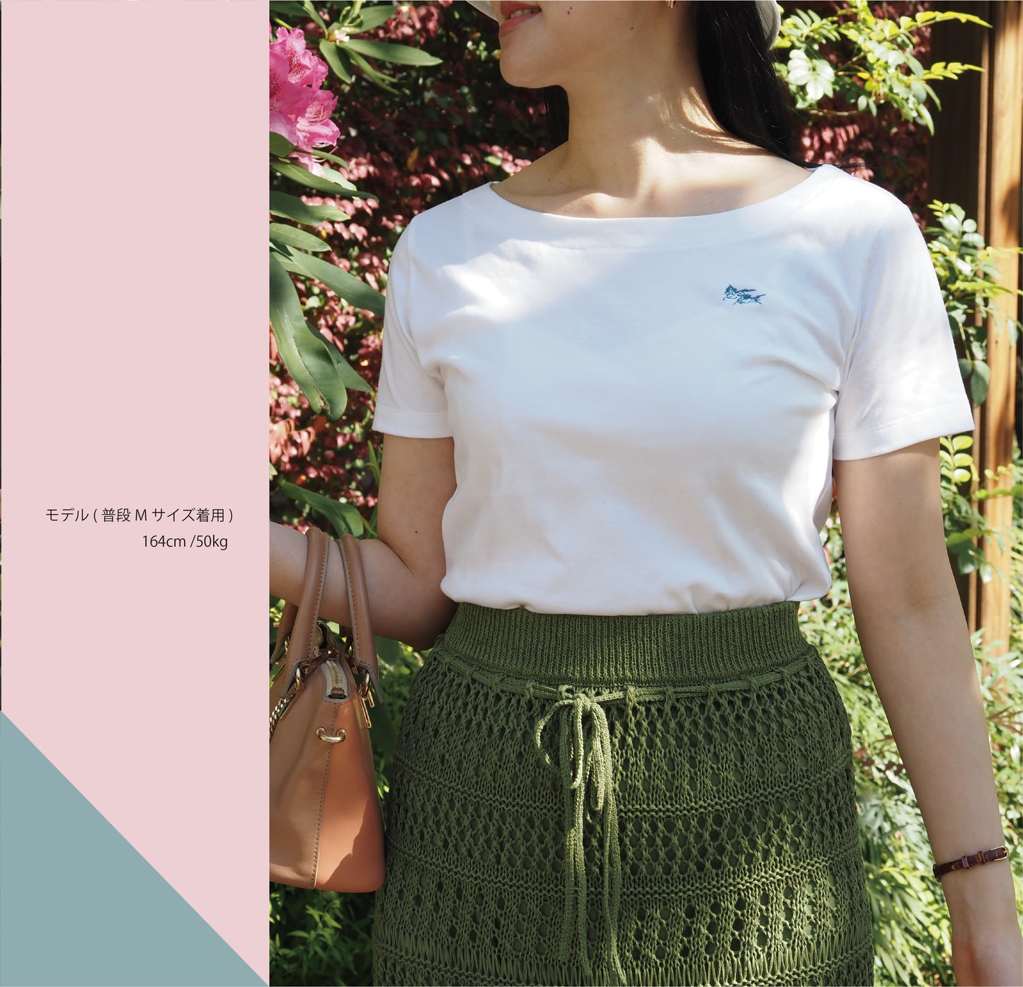 〈左馬〉ボートネックTシャツ_Made in TOHOKU