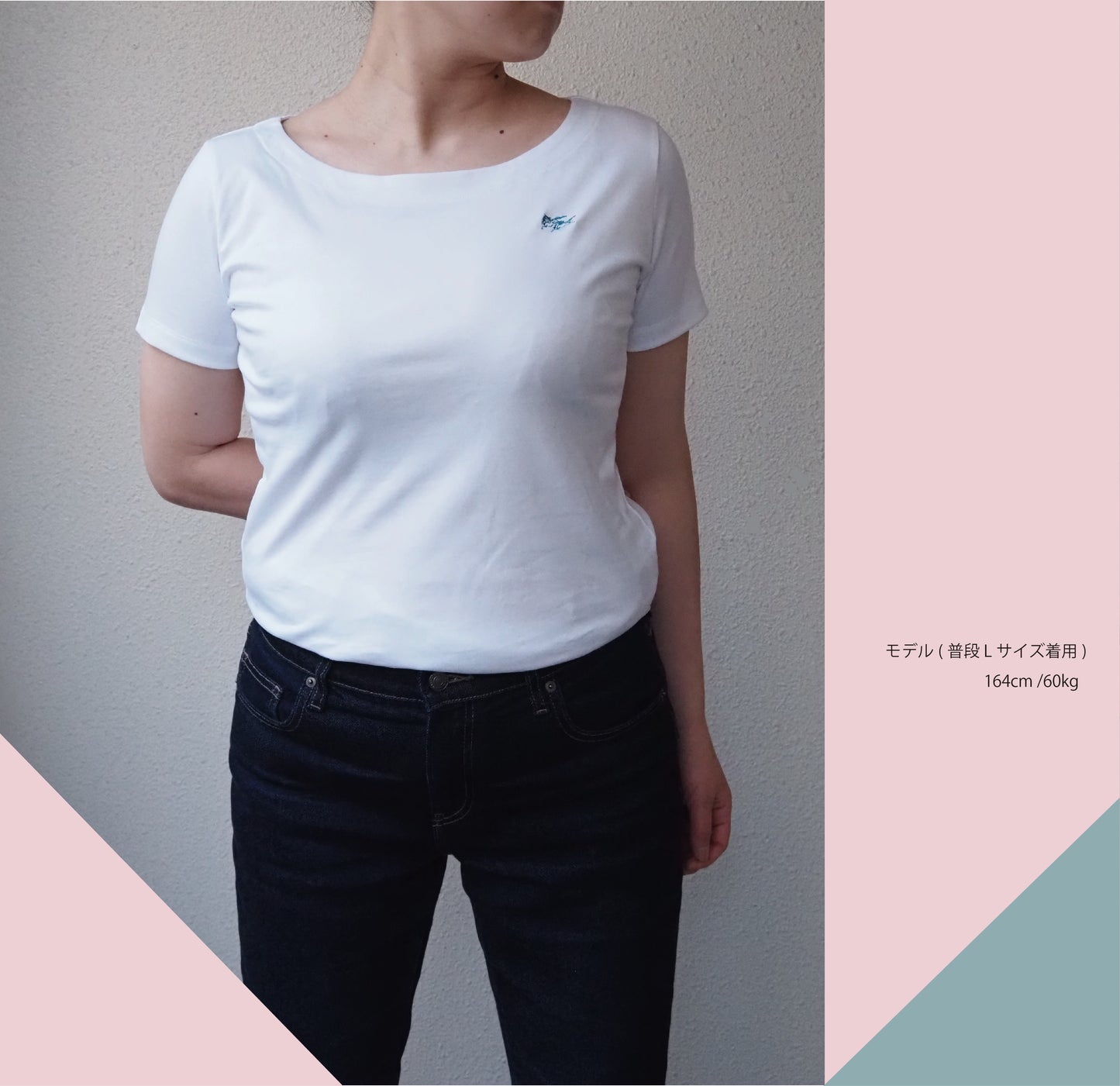 〈左馬〉ボートネックTシャツ_Made in TOHOKU