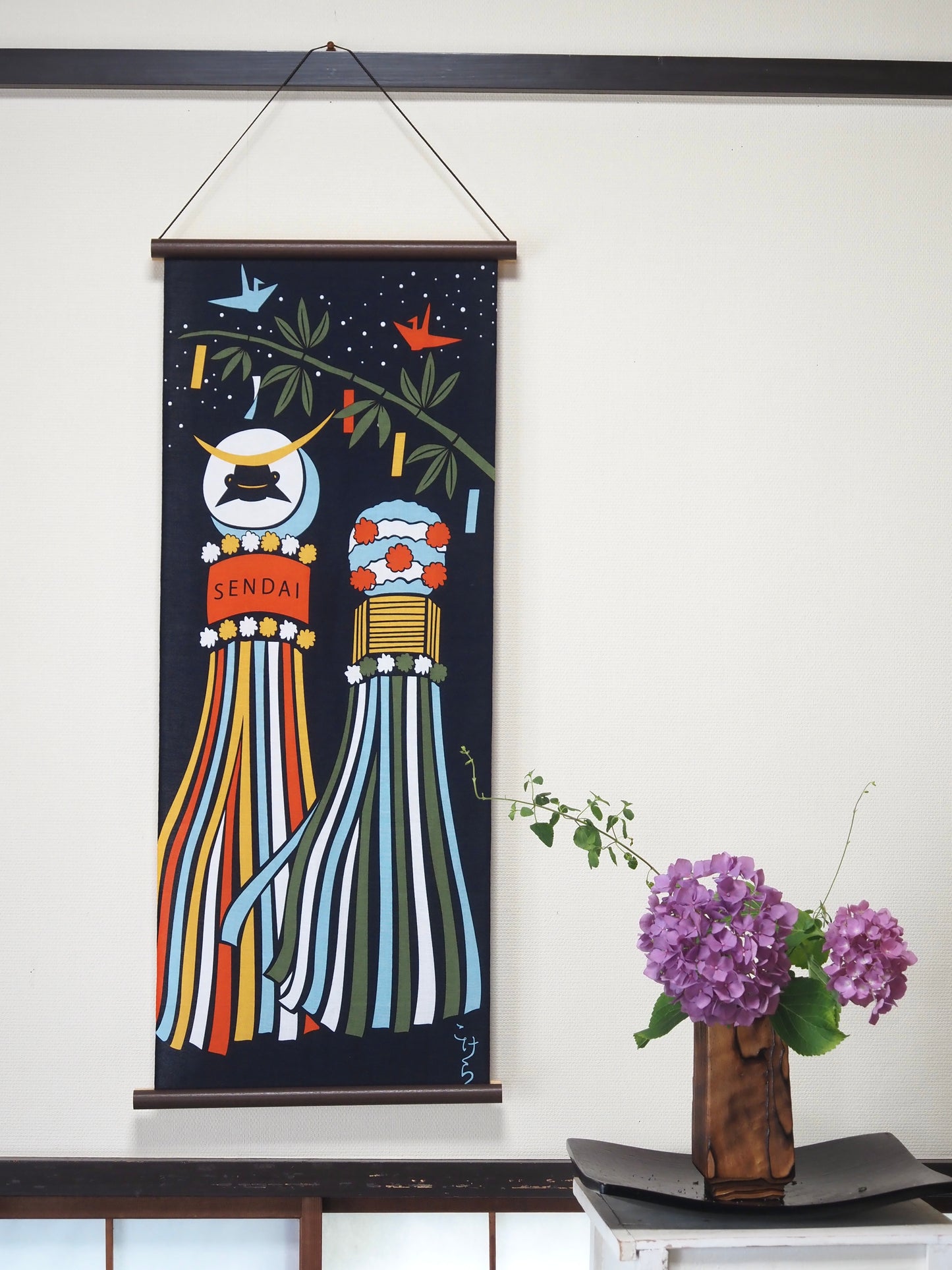 京友禅型染め手ぬぐい 仙台七夕