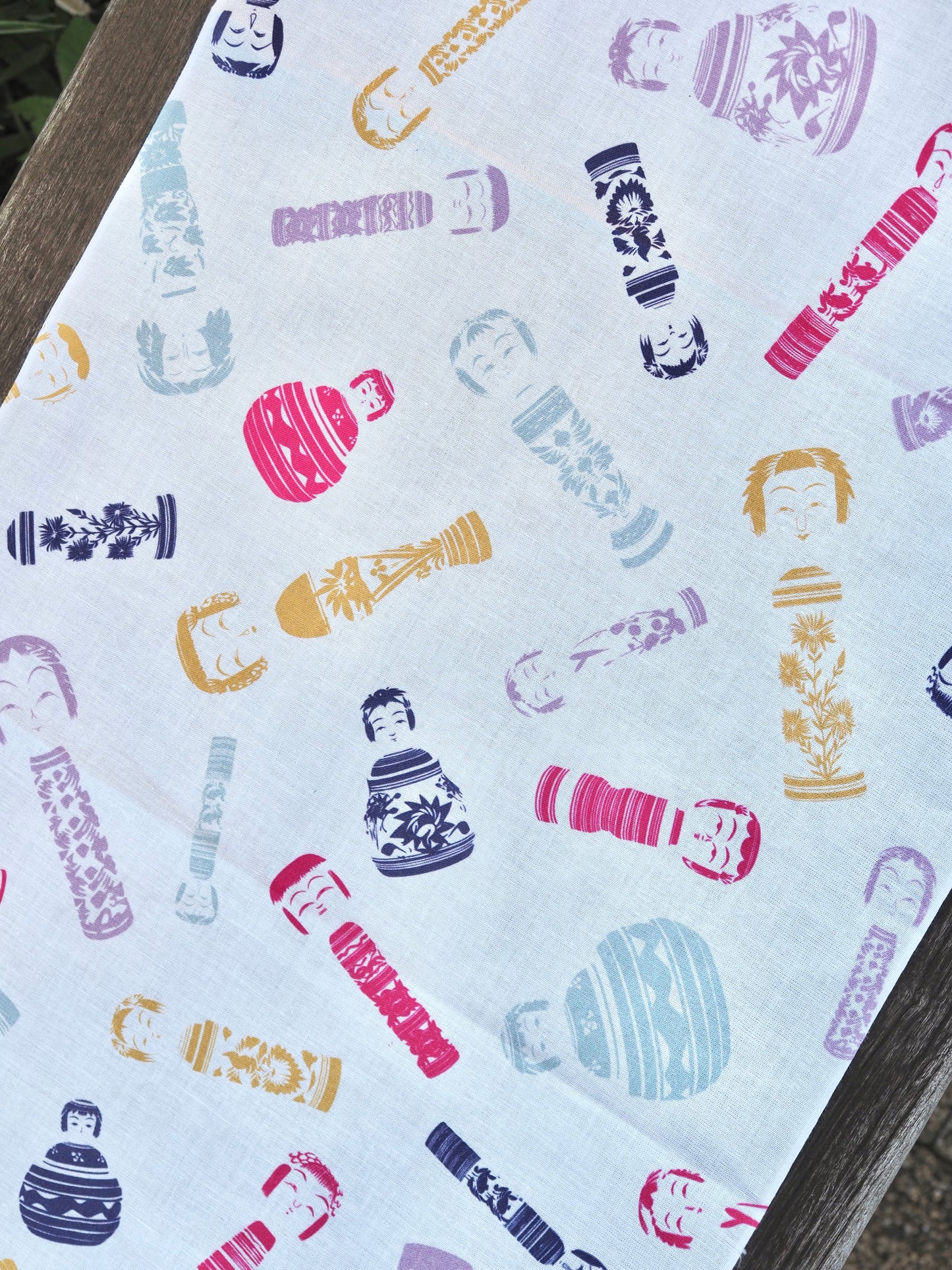 京友禅型染め手ぬぐい 伝統こけし