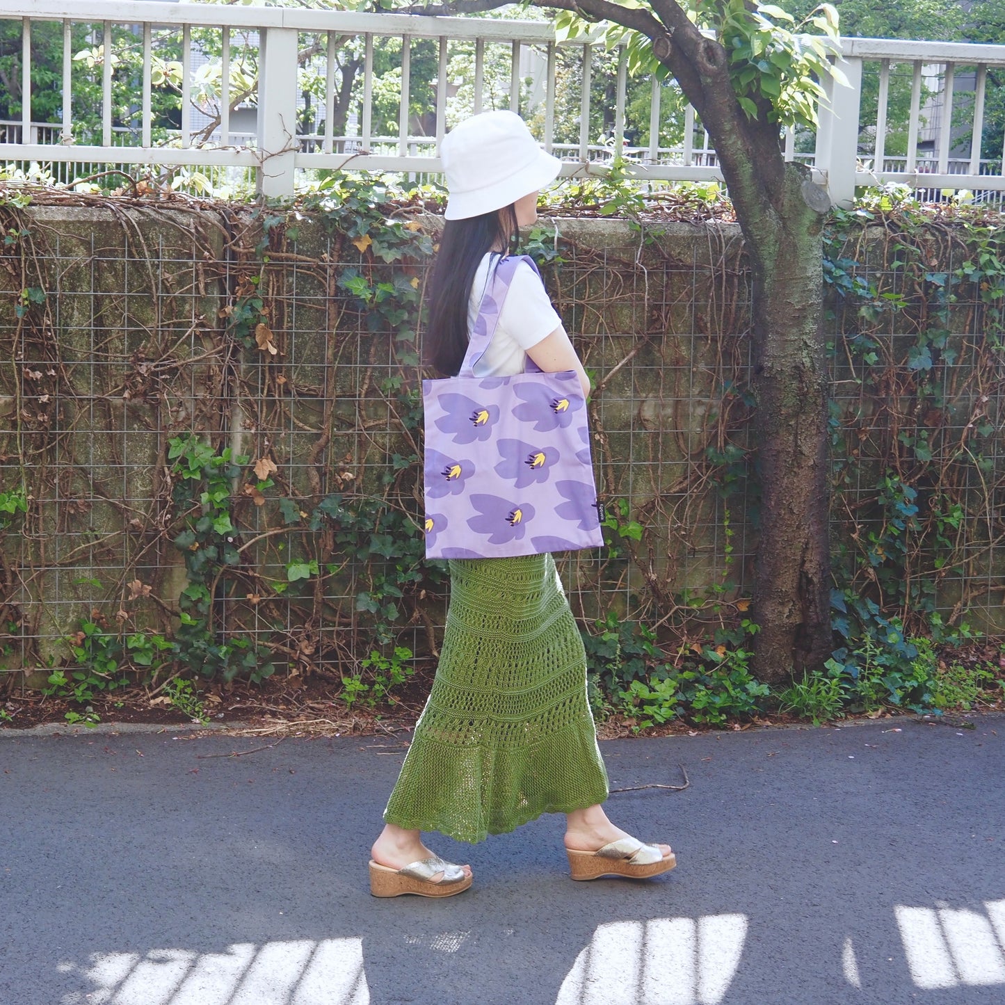 スクエアトートバックB4  〈桜崩し Sakura-Kuzushi〉