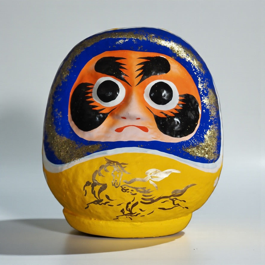 松川だるま×大堀相馬焼「福駒だるま」